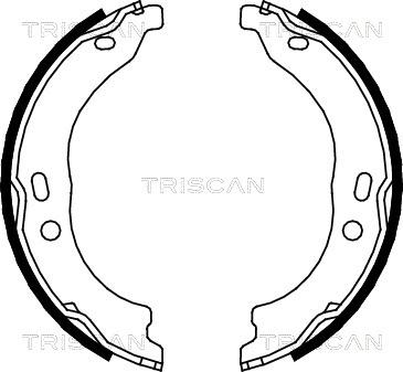 Triscan 8100 15024 - Комплект гальм, ручник, парковка autozip.com.ua