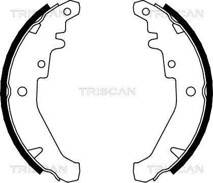 Triscan 8100 15026 - Комплект гальм, барабанний механізм autozip.com.ua
