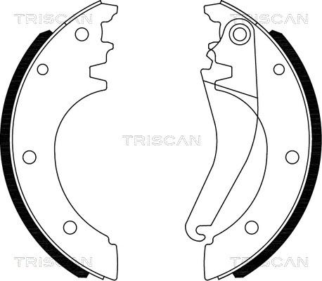Triscan 8100 15027 - Комплект гальм, барабанний механізм autozip.com.ua