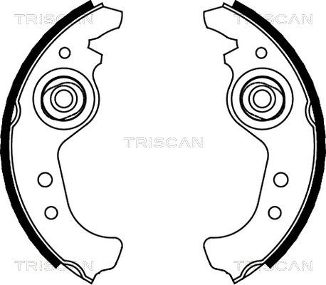 Triscan 8100 15383 - Комплект гальм, барабанний механізм autozip.com.ua