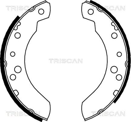 Triscan 8100 16440 - Комплект гальм, барабанний механізм autozip.com.ua