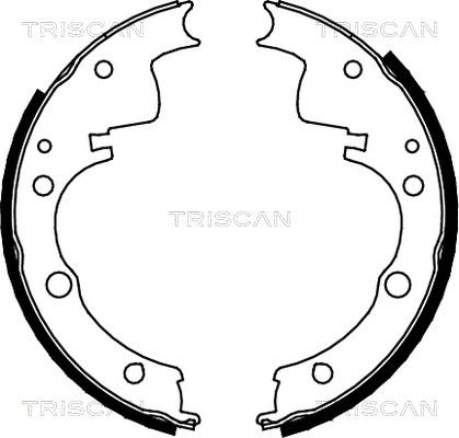 Triscan 8100 10436 - Комплект гальм, барабанний механізм autozip.com.ua