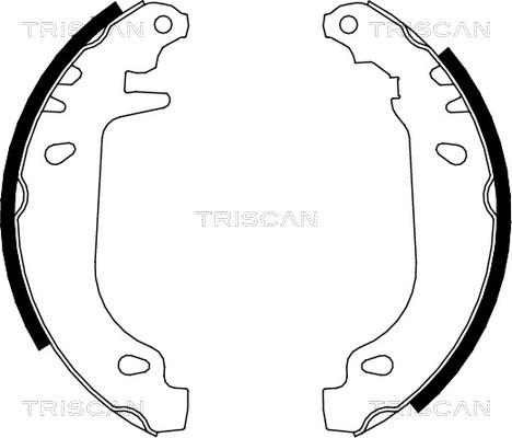 Triscan 8100 10545 - Комплект гальм, барабанний механізм autozip.com.ua