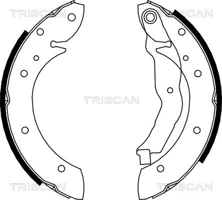 Triscan 8100 10575 - Комплект гальм, барабанний механізм autozip.com.ua