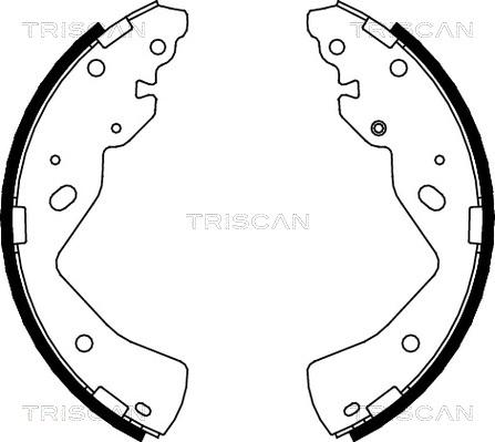 Triscan 8100 10018 - Комплект гальм, барабанний механізм autozip.com.ua