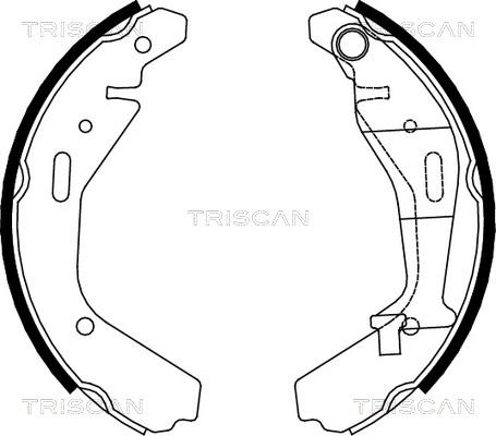 Triscan 8100 10024 - Комплект гальм, барабанний механізм autozip.com.ua