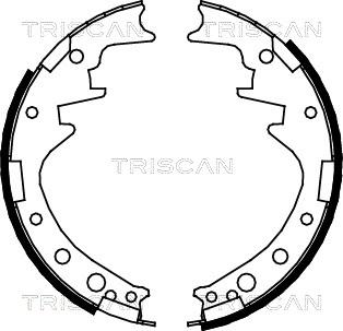 Triscan 8100 10378 - Комплект гальм, барабанний механізм autozip.com.ua