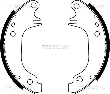 Triscan 8100 10372 - Комплект гальм, барабанний механізм autozip.com.ua