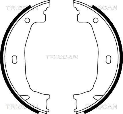 Triscan 8100 11011 - Комплект гальм, барабанний механізм autozip.com.ua