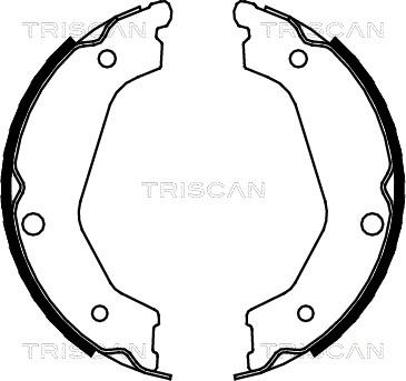 Triscan 8100 18004 - Комплект гальм, ручник, парковка autozip.com.ua