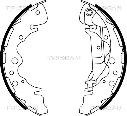 Triscan 8100 18003 - Комплект гальм, барабанний механізм autozip.com.ua