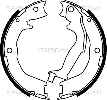 Triscan 8100 18007 - Комплект гальм, ручник, парковка autozip.com.ua