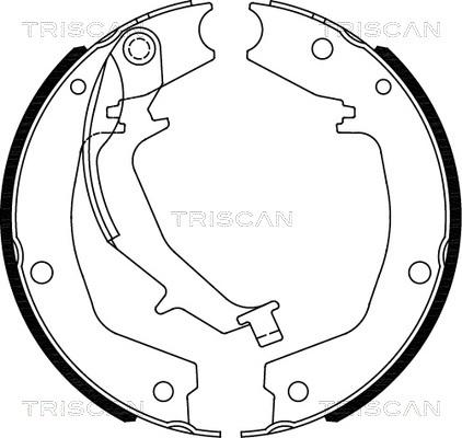 Triscan 8100 18011 - Комплект гальм, ручник, парковка autozip.com.ua