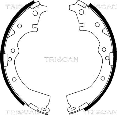 Triscan 8100 13426 - Комплект гальм, барабанний механізм autozip.com.ua