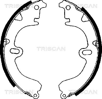 Triscan 8100 13423 - Комплект гальм, барабанний механізм autozip.com.ua