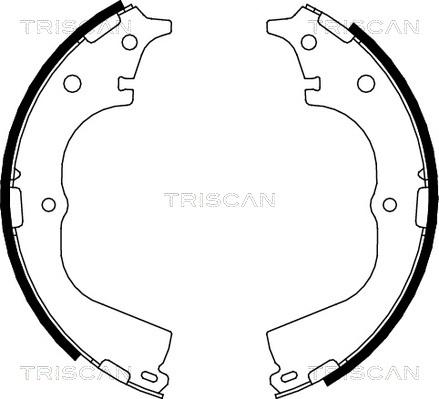 Triscan 8100 13557 - Комплект гальм, барабанний механізм autozip.com.ua