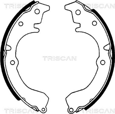 Triscan 8100 13502 - Комплект гальм, барабанний механізм autozip.com.ua