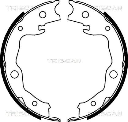 Triscan 8100 13042 - Комплект гальм, барабанний механізм autozip.com.ua
