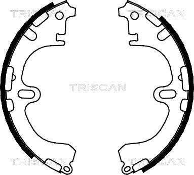 Triscan 8100 13032 - Комплект гальм, барабанний механізм autozip.com.ua