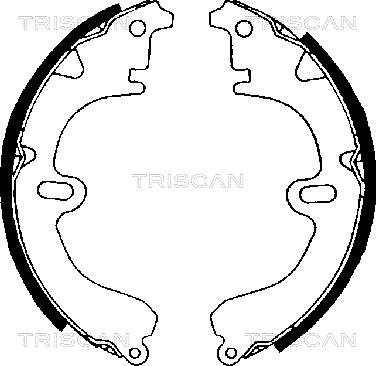 Triscan 8100 13392 - Комплект гальм, барабанний механізм autozip.com.ua