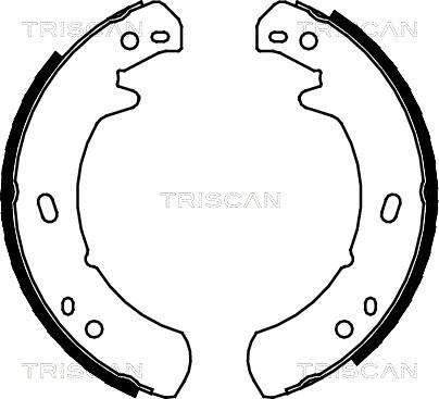 Triscan 8100 17012 - Комплект гальм, ручник, парковка autozip.com.ua