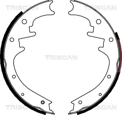 Triscan 8100 80018 - Комплект гальм, барабанний механізм autozip.com.ua