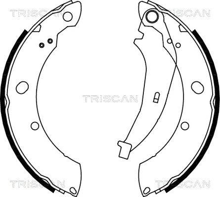 Triscan 8100 80013 - Комплект гальм, барабанний механізм autozip.com.ua