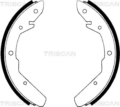 Triscan 8100 29275 - Комплект гальм, барабанний механізм autozip.com.ua