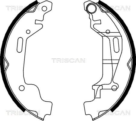 Triscan 8100 24001 - Комплект гальм, барабанний механізм autozip.com.ua