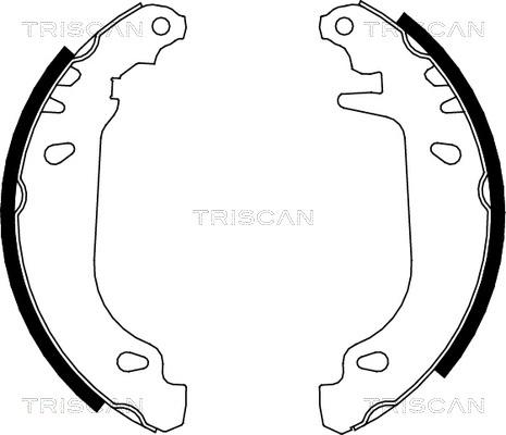 Triscan 8100 25476 - Комплект гальм, барабанний механізм autozip.com.ua