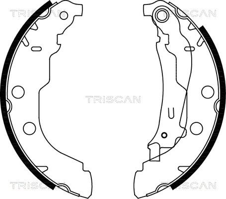 Triscan 8100 28582 - Комплект гальм, барабанний механізм autozip.com.ua
