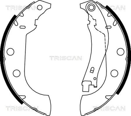 Triscan 8100 28642 - Комплект гальм, барабанний механізм autozip.com.ua