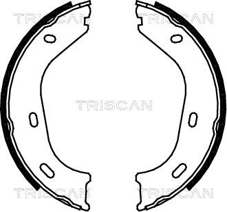 Triscan 8100 23217 - Комплект гальм, ручник, парковка autozip.com.ua