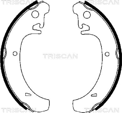 Triscan 8100 70442 - Комплект гальм, барабанний механізм autozip.com.ua