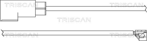 Triscan 8115 16003 - Сигналізатор, знос гальмівних колодок autozip.com.ua