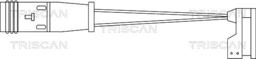 Triscan 8115 10009 - Сигналізатор, знос гальмівних колодок autozip.com.ua