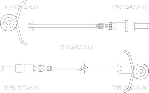 Triscan 8115 10004 - Сигналізатор, знос гальмівних колодок autozip.com.ua