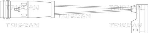 Triscan 8115 10010 - Сигналізатор, знос гальмівних колодок autozip.com.ua