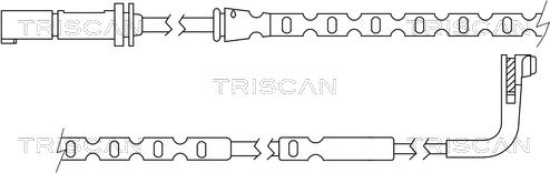 Triscan 8115 11041 - Сигналізатор, знос гальмівних колодок autozip.com.ua