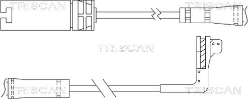 Triscan 8115 11054 - Сигналізатор, знос гальмівних колодок autozip.com.ua