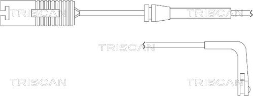 Triscan 8115 11016 - Сигналізатор, знос гальмівних колодок autozip.com.ua