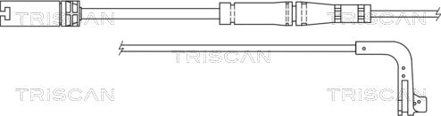 Triscan 8115 11034 - Сигналізатор, знос гальмівних колодок autozip.com.ua