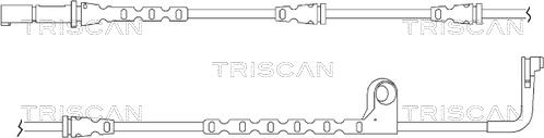 Triscan 8115 11038 - Сигналізатор, знос гальмівних колодок autozip.com.ua