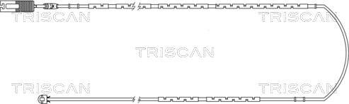 Triscan 8115 11024 - Сигналізатор, знос гальмівних колодок autozip.com.ua