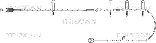 Triscan 8115 17004 - Сигналізатор, знос гальмівних колодок autozip.com.ua