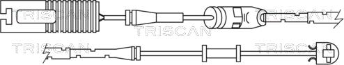 Triscan 8115 17005 - Сигналізатор, знос гальмівних колодок autozip.com.ua
