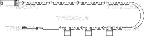 Triscan 8115 17019 - Сигналізатор, знос гальмівних колодок autozip.com.ua