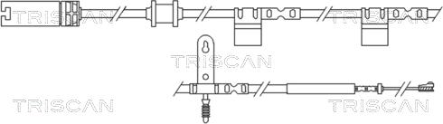 Triscan 8115 17018 - Сигналізатор, знос гальмівних колодок autozip.com.ua