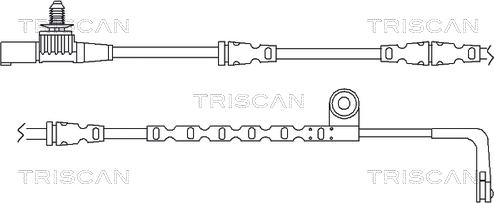 Triscan 8115 17012 - Сигналізатор, знос гальмівних колодок autozip.com.ua