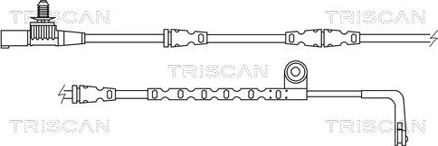 Triscan 8115 17017 - Сигналізатор, знос гальмівних колодок autozip.com.ua
